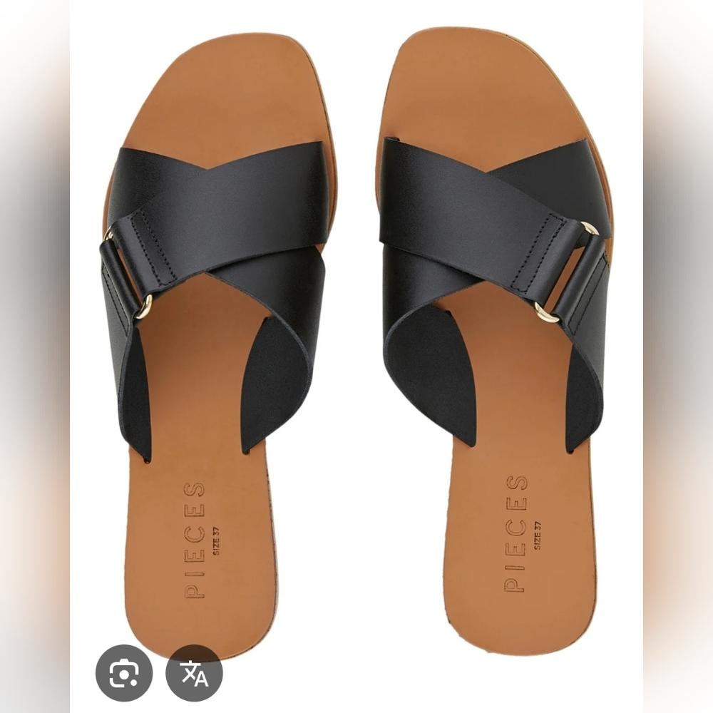 Pieces Sandals Blue Size 41